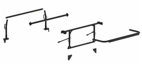 The Pro Rack Leg & Crossbar Kit - Service Bodies, Black - Not compatible with PII part numbers
