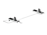 Drop Down Ladder Rack Kit - Double - 8' Most Commercial Caps