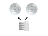 SATURN GO Daken Lock (Gray, 2 pcs, 4 keys)