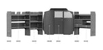 Kargo Master 4003M Commercial Bin 46" H Shelves - Metris 126" WB