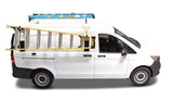 Kargo Master 4092L EZ DROP DOWN LADDER RACK - LOW ROOF TRANSIT, NV, METRIS, CHEVY EXPRESS, FORD E-SERIES, GMC SAVANA