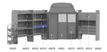 Kargo Master 45TRH HVAC 60" H Shelves - Transit 130" WB High Roof