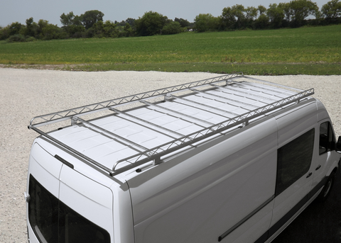 Topper Manufacturing 363144 Galvanized Van Racks 2007 + Mercedes Sprinter 140 WB Low Roof